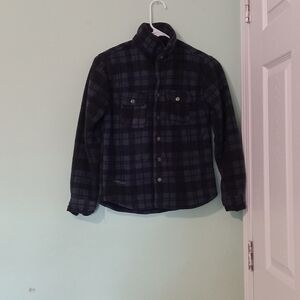 Copper Key Black Plaid Jean Jacket